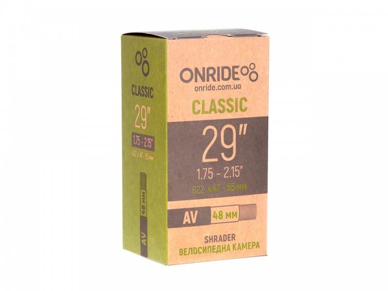 Камера для велосипеда 29"x1.75/2.15" Onride (47/55-622) AV 48мм