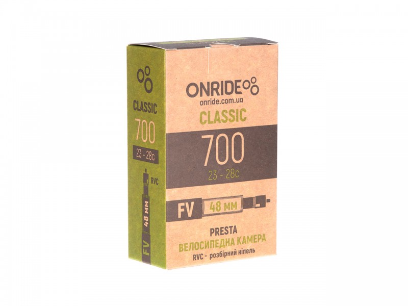 Камера для велосипеда 700x23/28С Onride (23/28-622) FV 48мм розбірний