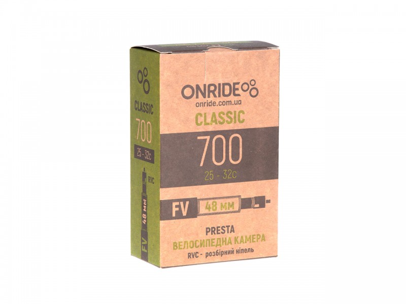 Камера для велосипеда 700x25/32С Onride (25/32-622) FV 48мм розбірний