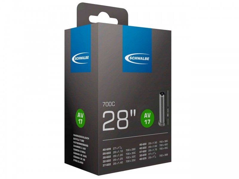Камера для велосипеда 28" Schwalbe AV17 (700x28/45C 622/635) AV 40мм