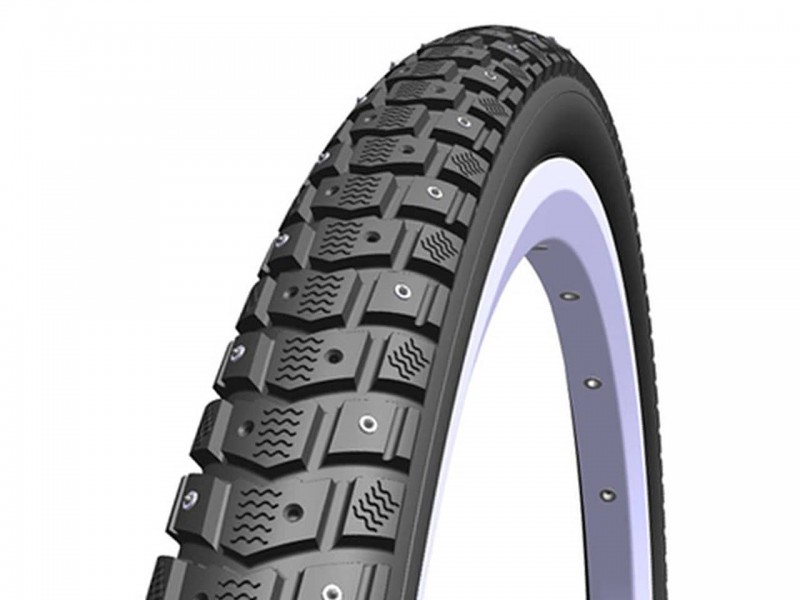 Покрышка на велосипед 26"x1.75" Rubena Froster (45-559) 29TPI (120 Шипов) RS, eBike, черный