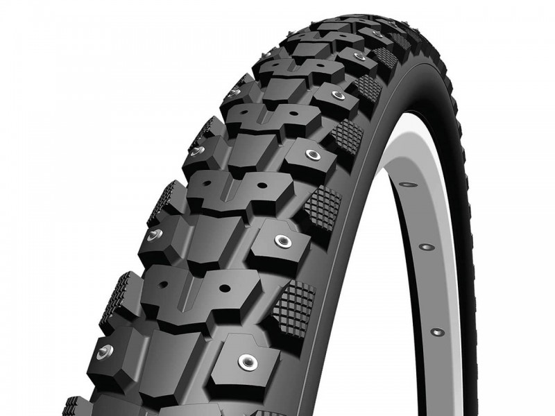 Покрышка на велосипед 700x40C Rubena Gripper Ice (42-622) защита STS (1mm) 29TPI (136 Шипов) RS, eBike, черный