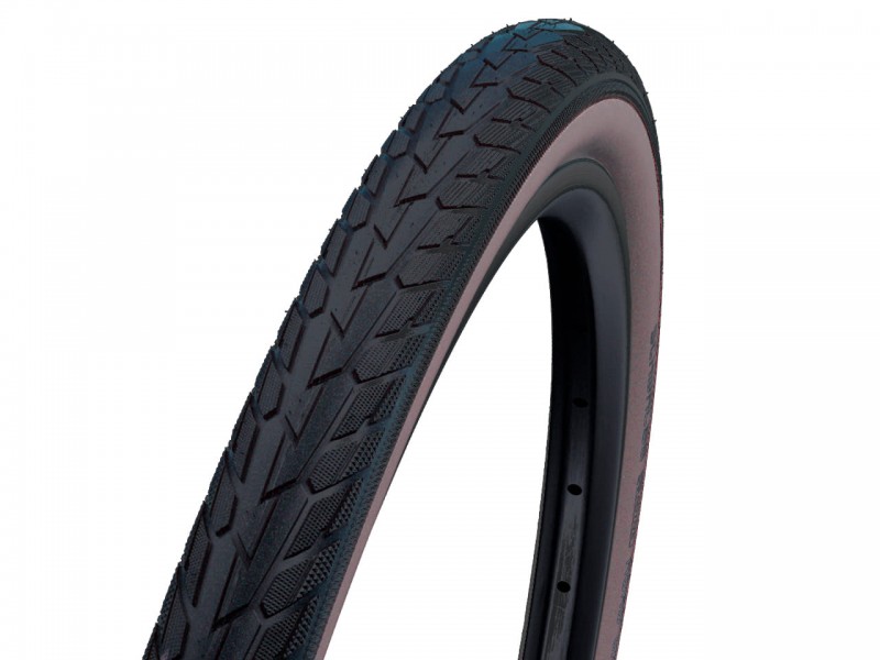 Покрышка на велосипед 28"x1.75" Schwalbe ROAD CRUISER (45-622) K-Guard TwinSkin Green B/CO+RT